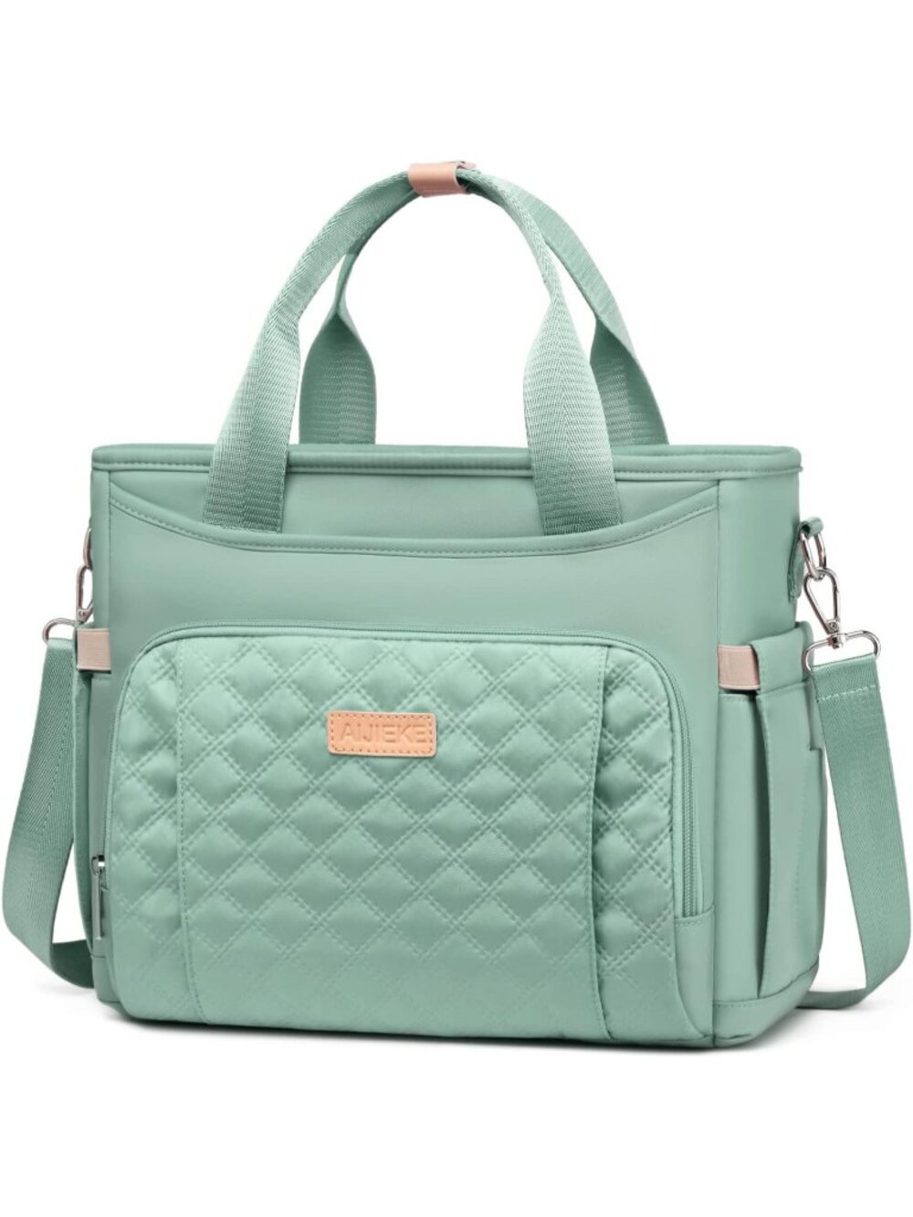 New Large Insulated Lunch Bag for Women Men, Work Lunch Box Tote, Green